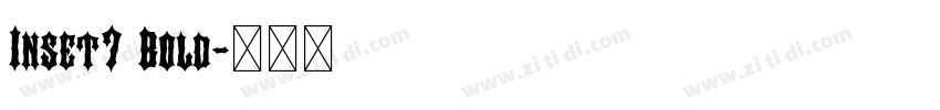 Inset7 Bold字体转换